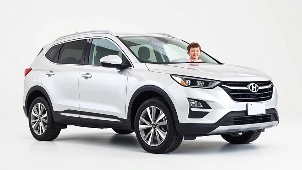 Family-friendly crossover SUV in pristine condition positioned against minimalist white studio background with soft natural lighting, automotive product photography