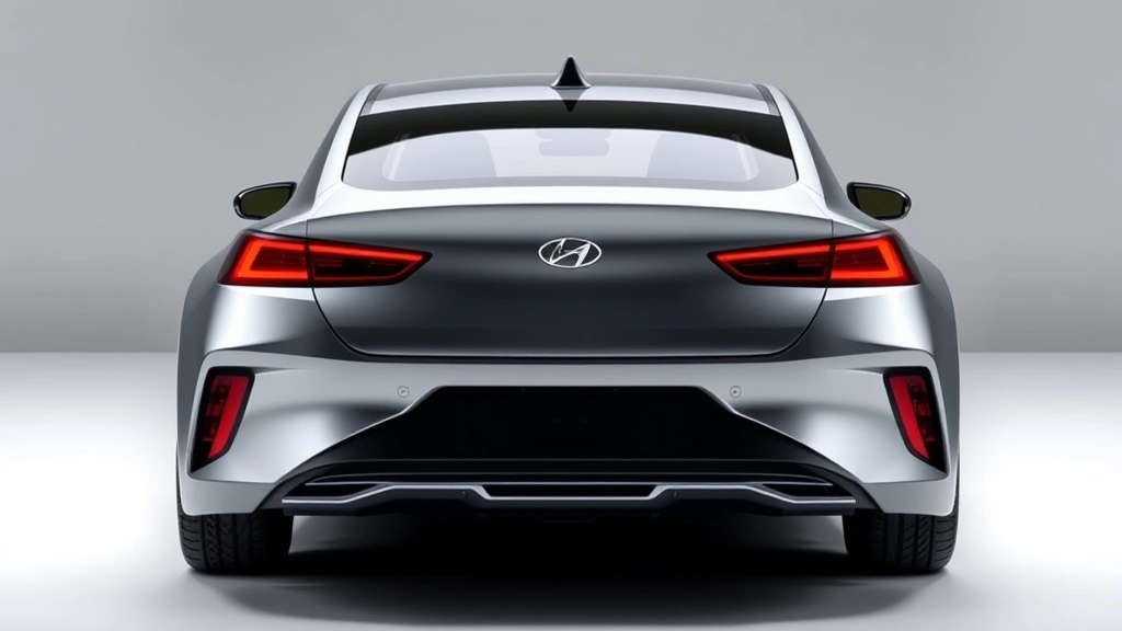 Hyundai Ioniq 6 aerodynamic electric sedan in silver, rear three-quarter view showcasing futuristic design proportions, professional studio lighting, sleek modern design emphasis